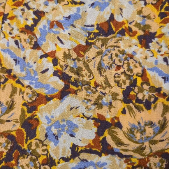 Free People Nadia Floral Wrap Mini Skirt Yellow 4 Romantic Boho Indy Flowy NWT - Picture 5 of 13